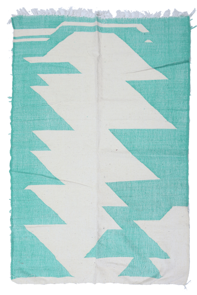 Handwoven Berber Wool Kilim Rug – 242 x 147 cm