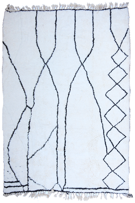 Desert Geometry – Custom Made Beni Ourain Wool Rug