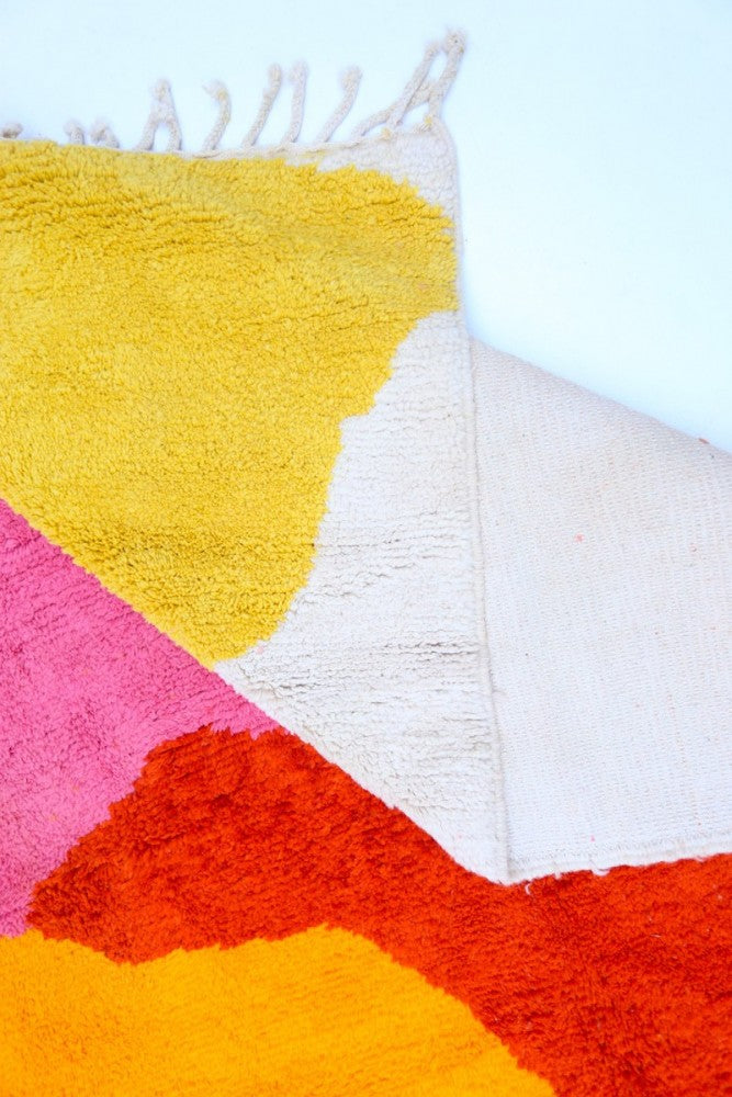 Pop Art Petals- Custom-Made Azilal Wool Rug