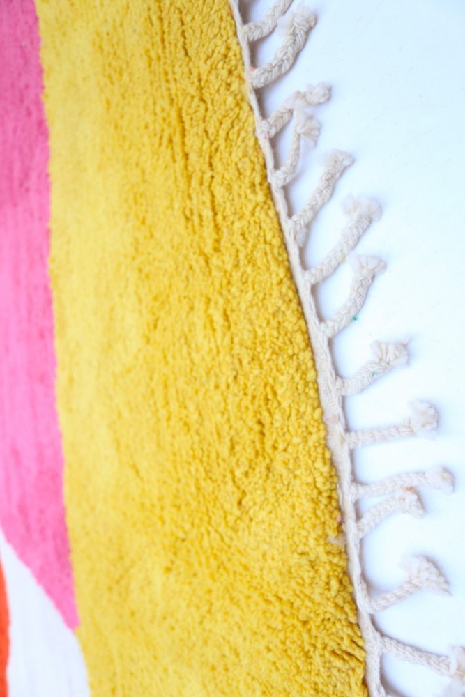 Pop Art Petals- Custom-Made Azilal Wool Rug