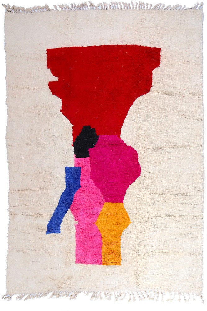 Moroccan Modern Sculpture - Custom-Made Azilal Wool Rug