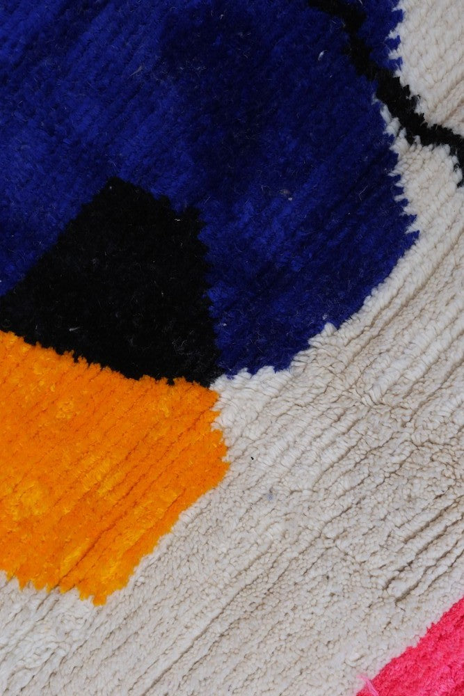 Playful Balance – Handmade Azilal Wool Rug 245 x 160cm