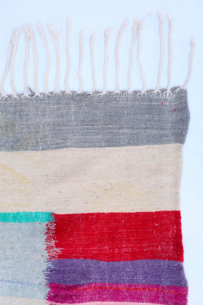 Handwoven High Atlas Wool Kilim Rug – 254 x 160 cm