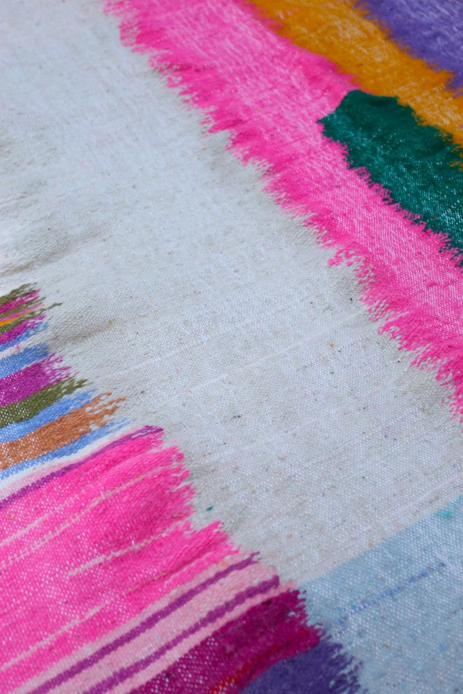 Handwoven High Atlas Wool Kilim Rug – 254 x 160 cm