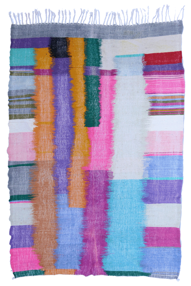 Handwoven High Atlas Wool Kilim Rug – 254 x 160 cm